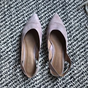 Madewell Ava slingback flat in suede
